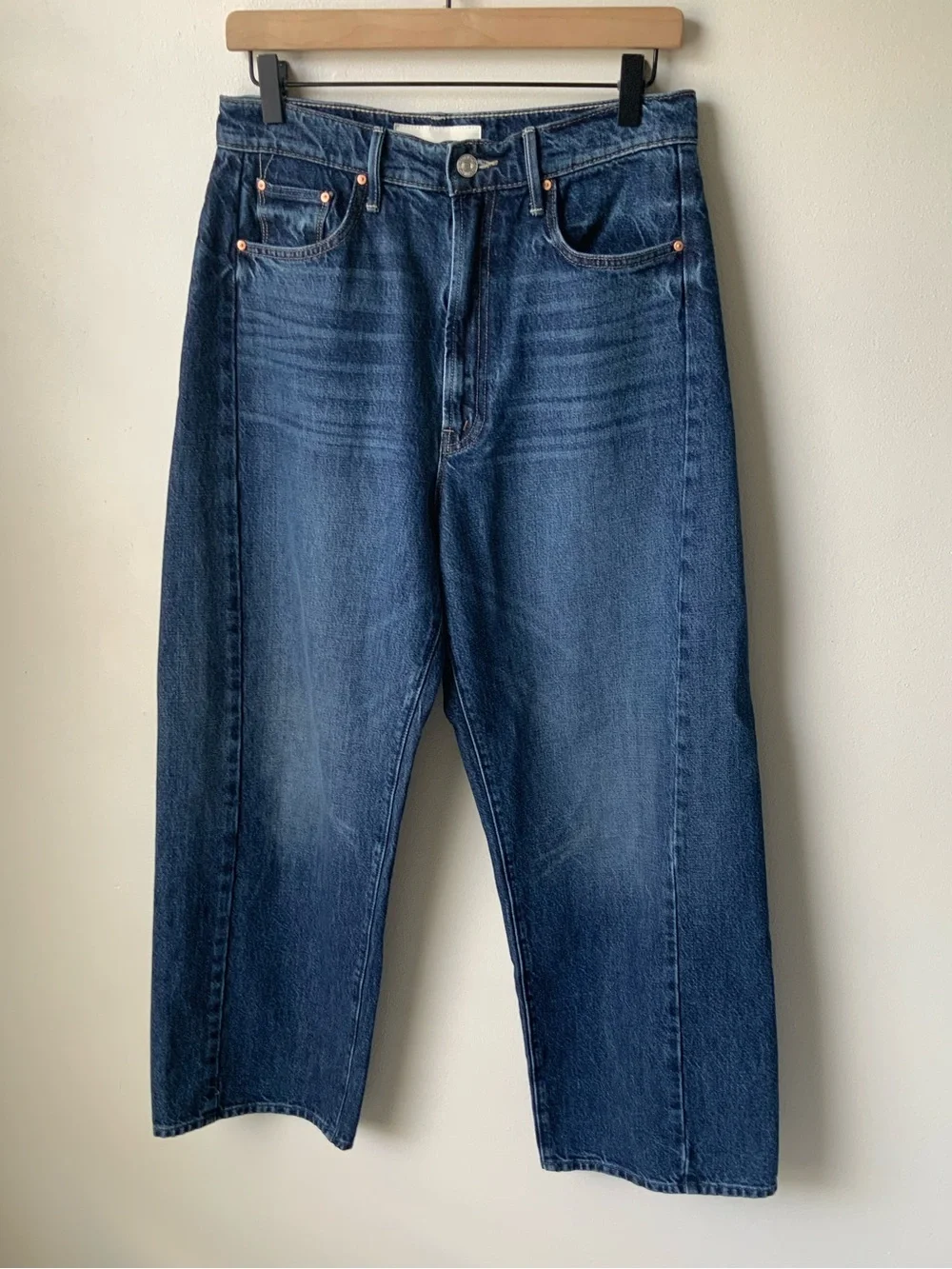 MOTHER SUPERIOR Jeans Half-Pipe Ankle Did You Bring Me Anything Blue Size 28 - Picture 2 of 13
